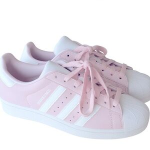 Adidas Superstar J Clear Pink/Footwear White Size 5.5Y (Women’s 7)